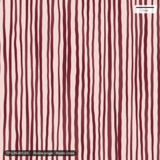 Ručne pruge · Bordo i roze