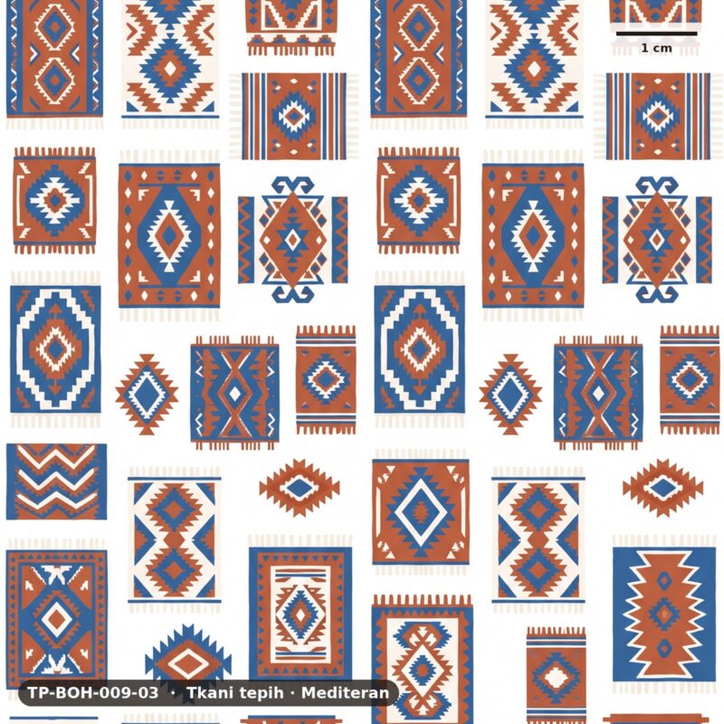 Tkani tepih · Mediteran – TP-BOH-009-03