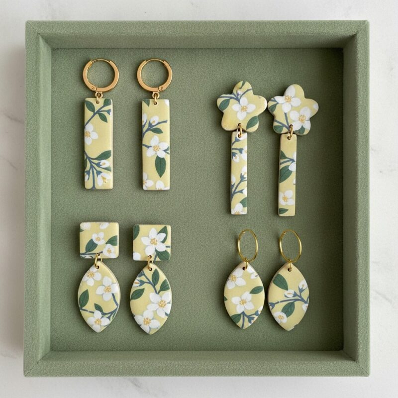 Plava grana u cvatu · Limun – primer minđuša