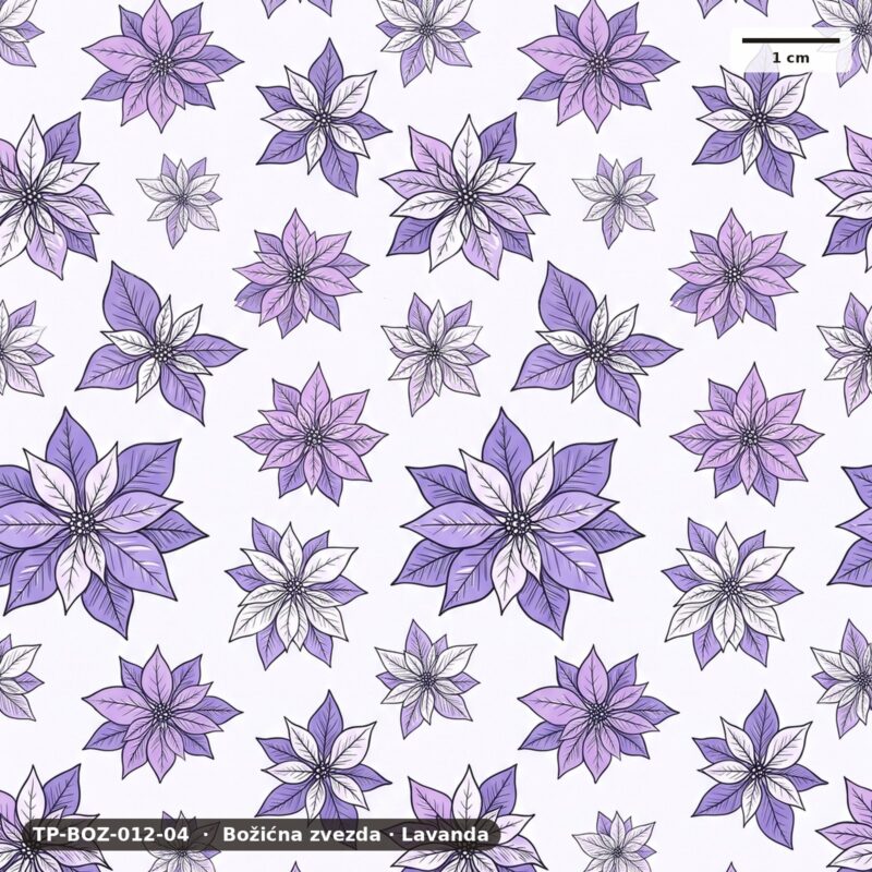 Božićna zvezda · Lavanda – TP-BOZ-012-04