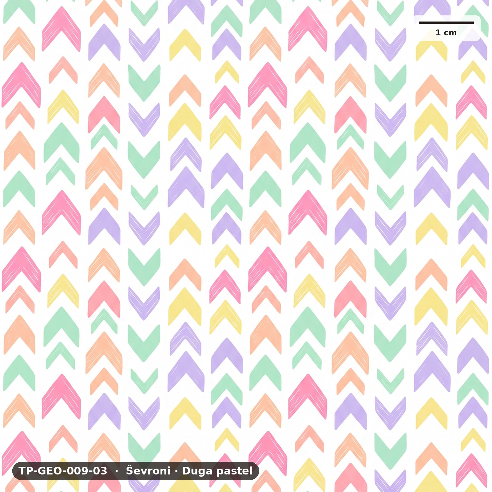 Ševroni · Duga pastel – TP-GEO-009-03
