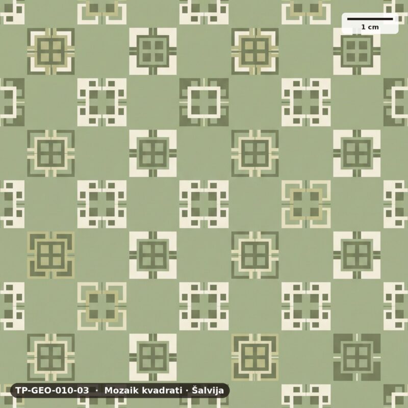 Mozaik kvadrati · Šalvija – TP-GEO-010-03