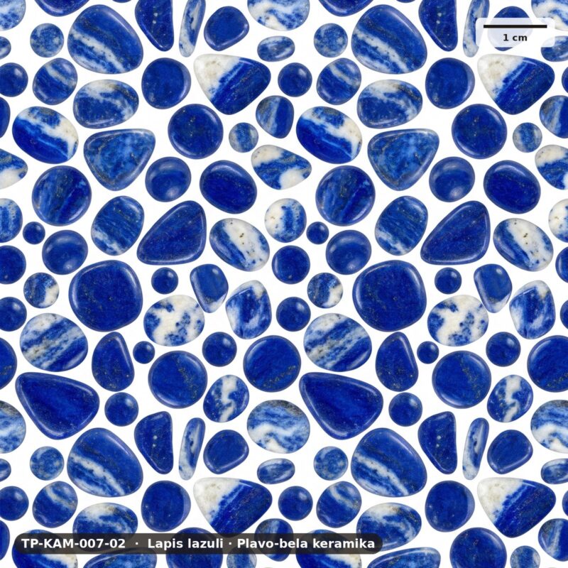 Lapis lazuli · Plavo-bela keramika – TP-KAM-007-02