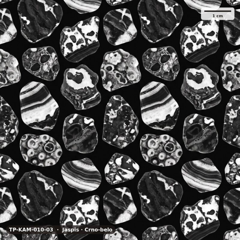 Jaspis · Crno-belo – TP-KAM-010-03