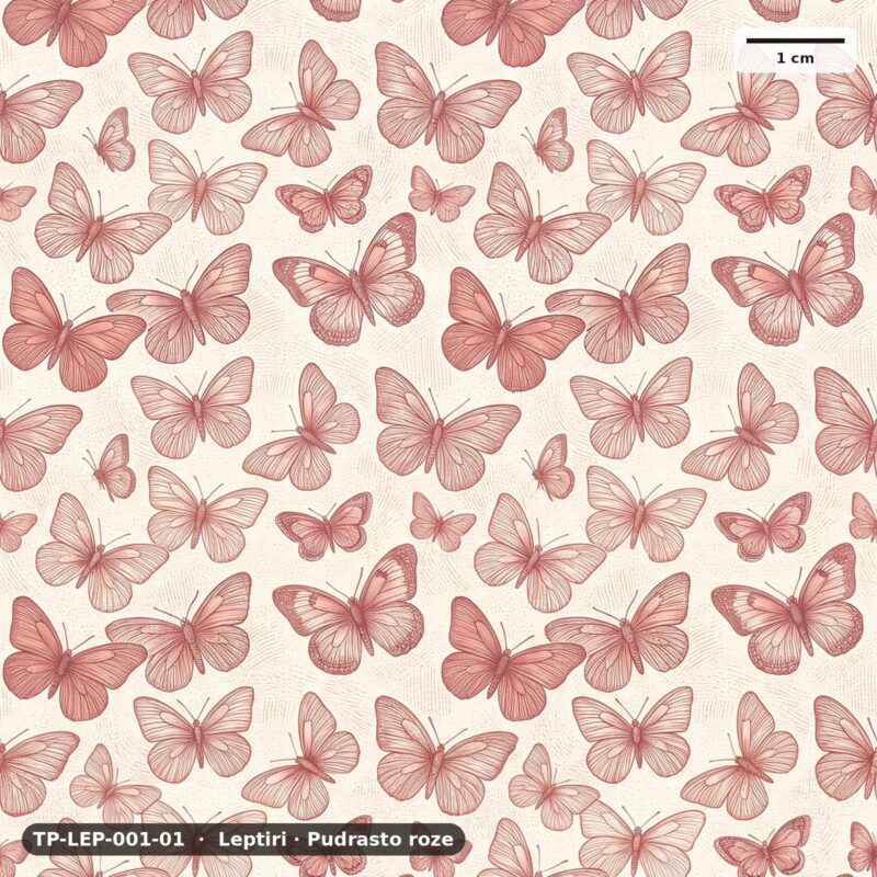 Leptiri · Pudrasto roze – TP-LEP-001-01