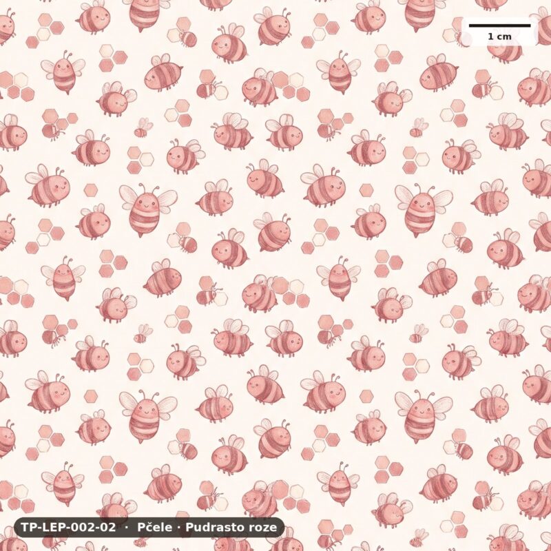 Pčele · Pudrasto roze – TP-LEP-002-02