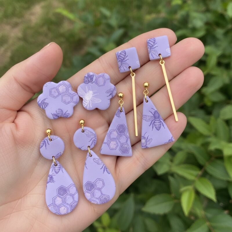 Pčele · Lavanda – primer minđuša