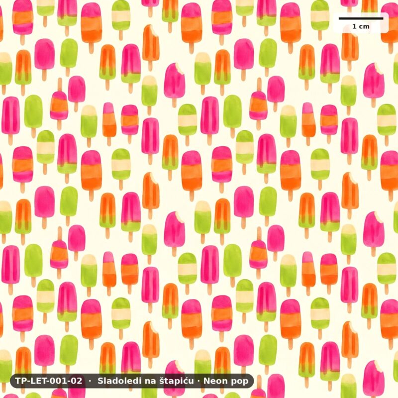 Sladoledi na štapiću · Neon pop – TP-LET-001-02