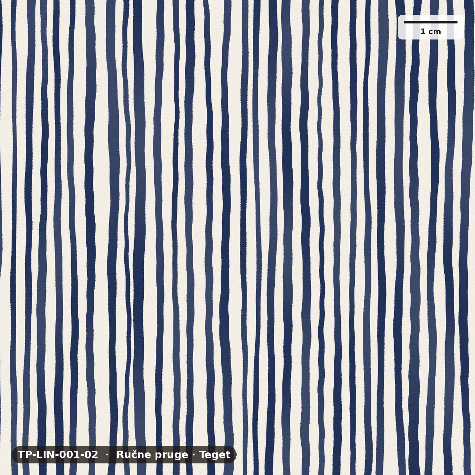 Ručne pruge · Teget – TP-LIN-001-02