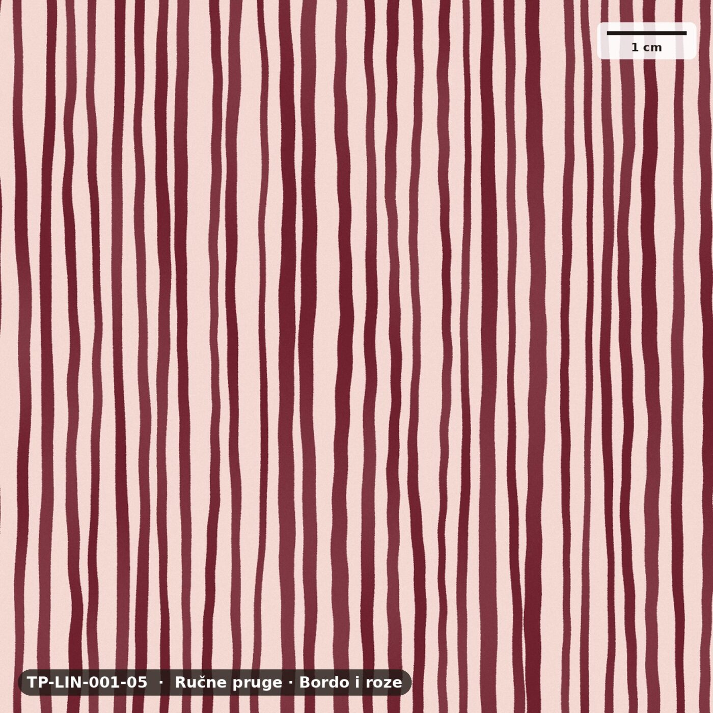 Ručne pruge · Bordo i roze – TP-LIN-001-05