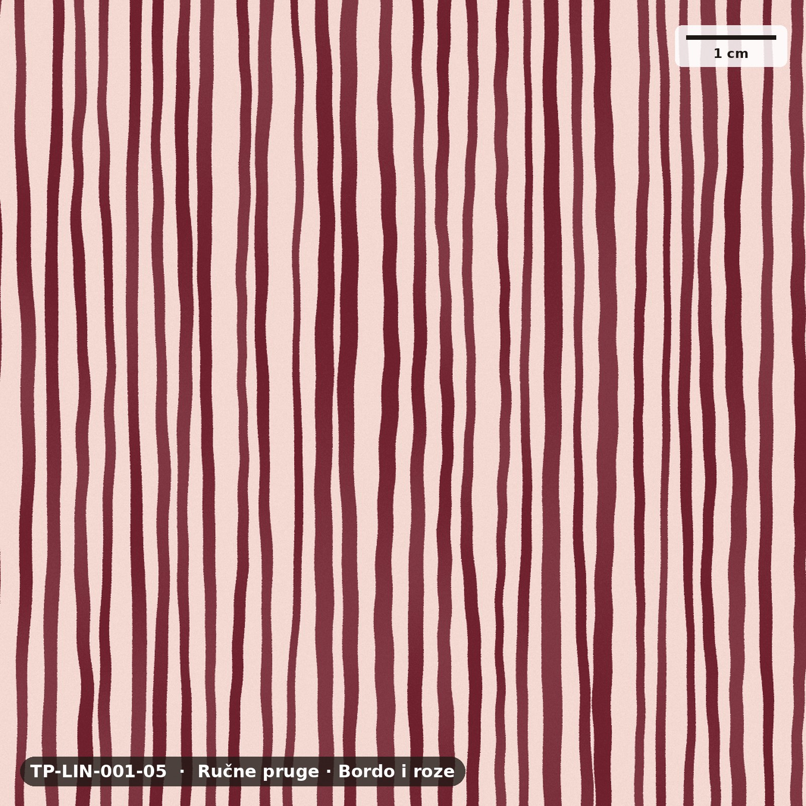 Ručne pruge · Bordo i roze – TP-LIN-001-05