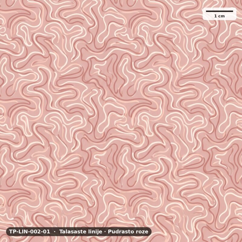 Talasaste linije · Pudrasto roze – TP-LIN-002-01
