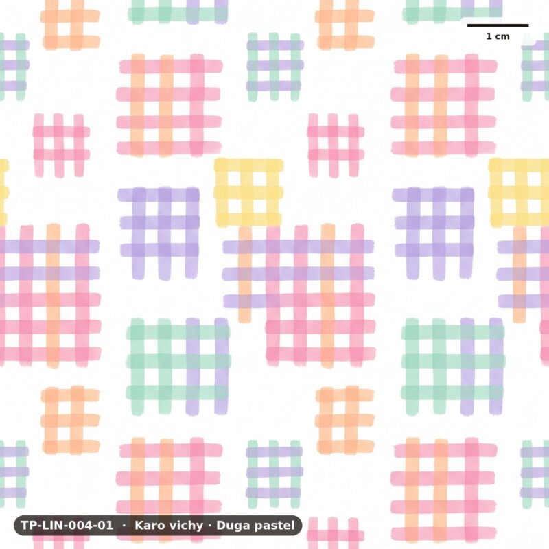 Karo vichy · Duga pastel – TP-LIN-004-01