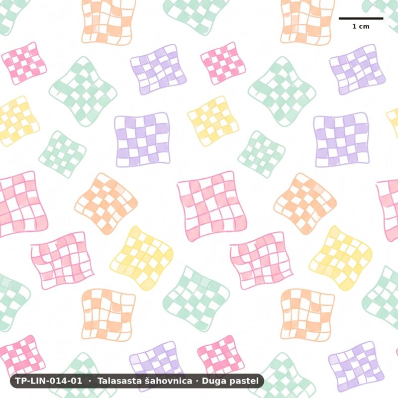 Talasasta šahovnica · Duga pastel – TP-LIN-014-01