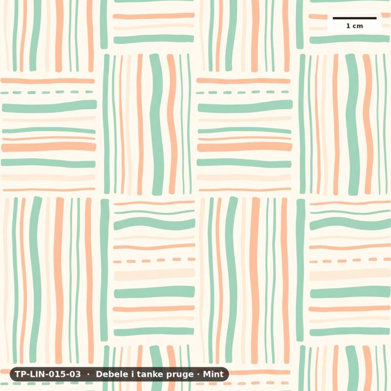 Debele i tanke pruge · Mint – TP-LIN-015-03