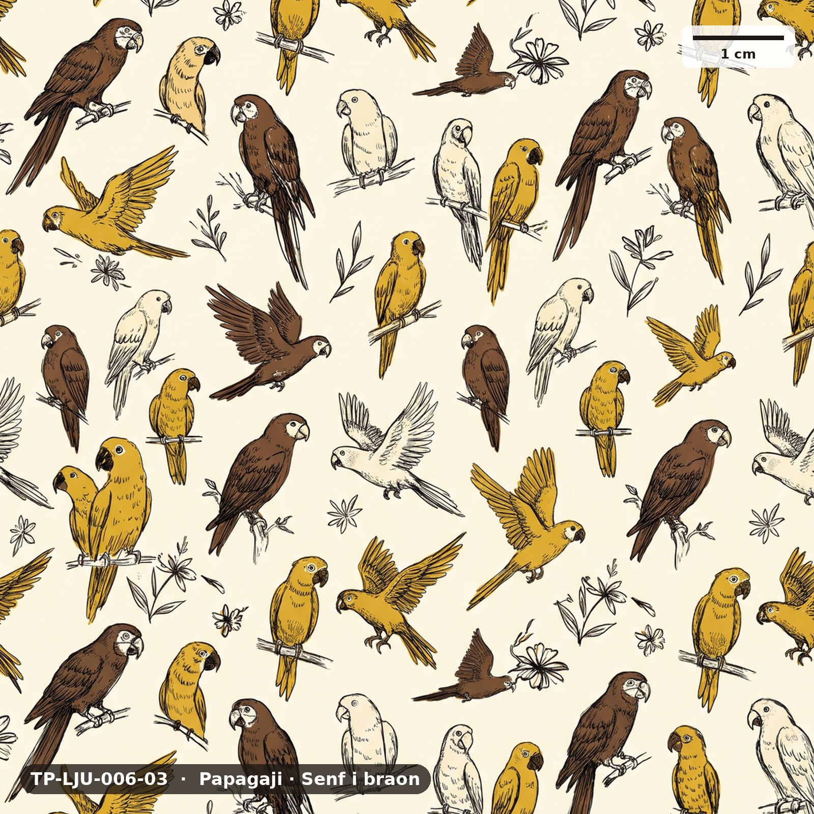 Papagaji · Senf i braon – TP-LJU-006-03