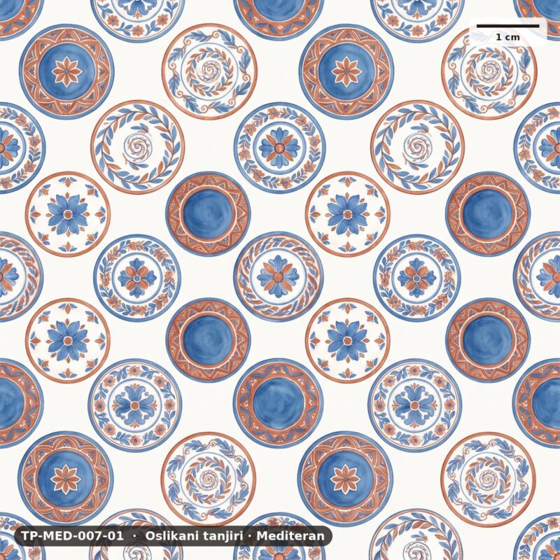 Oslikani tanjiri · Mediteran – TP-MED-007-01