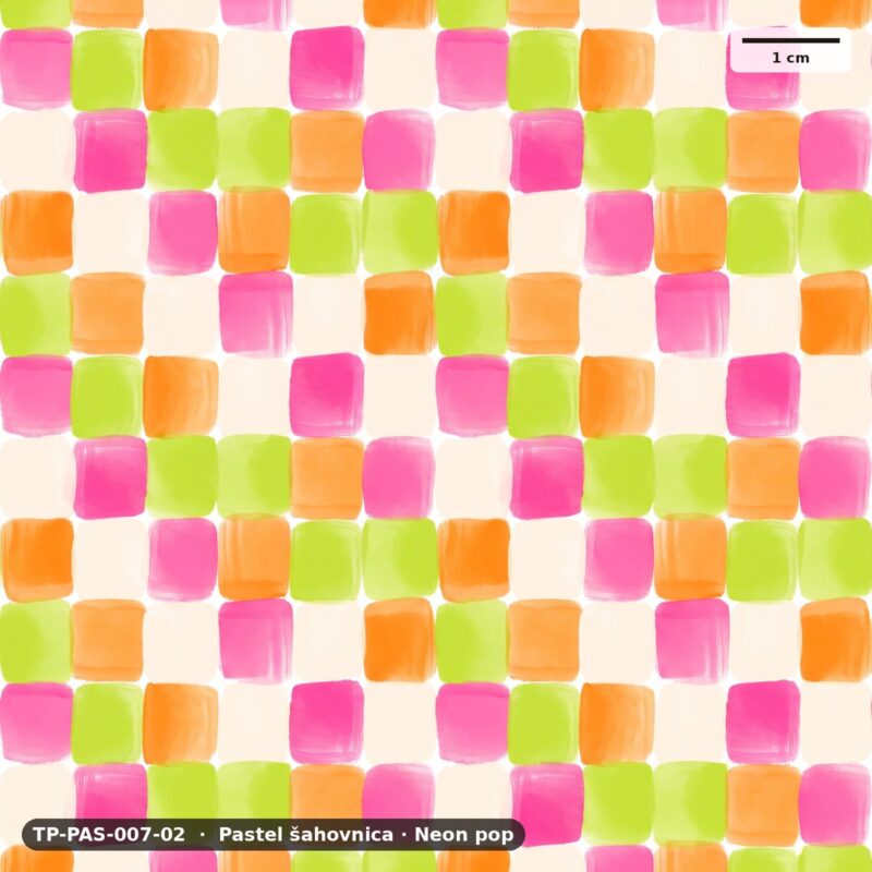 Pastel šahovnica · Neon pop – TP-PAS-007-02