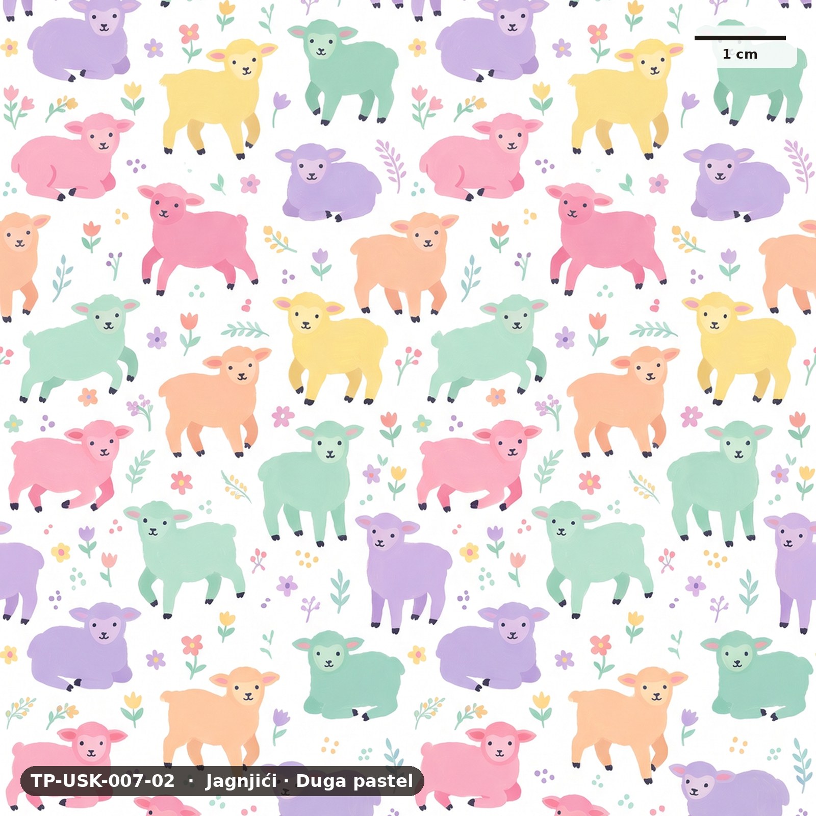 Jagnjići · Duga pastel – TP-USK-007-02