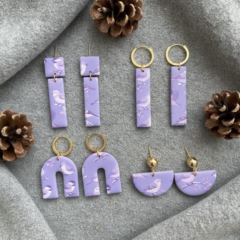 Zimske ptice · Lavanda – primer minđuša
