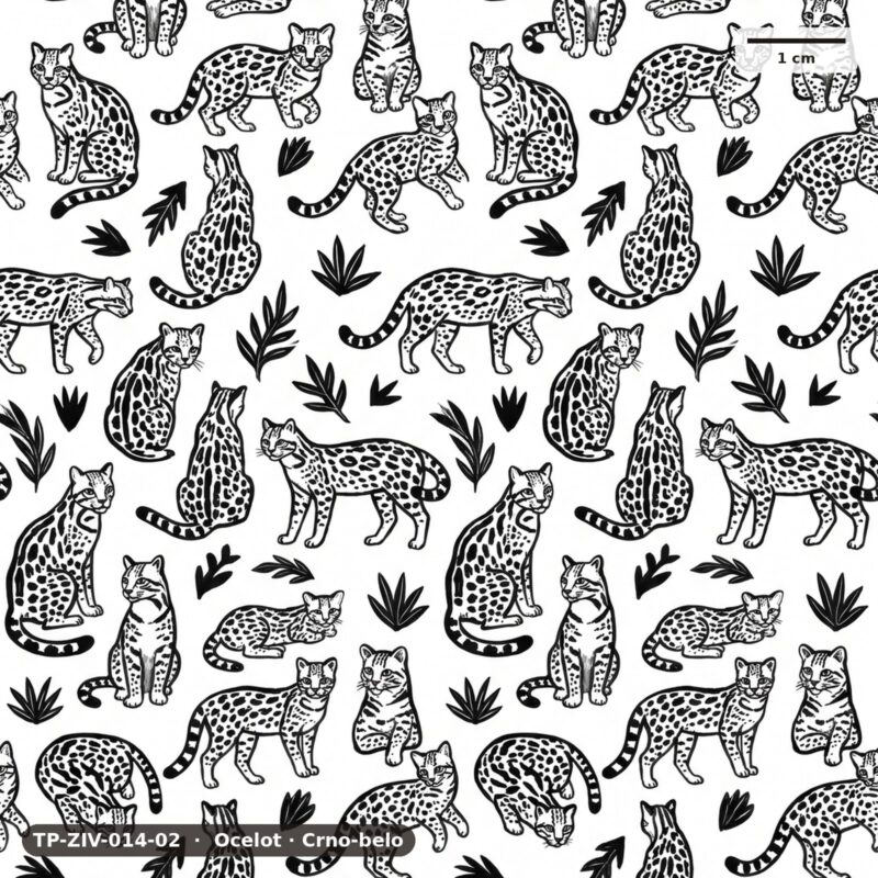 Ocelot · Crno-belo – TP-ZIV-014-02