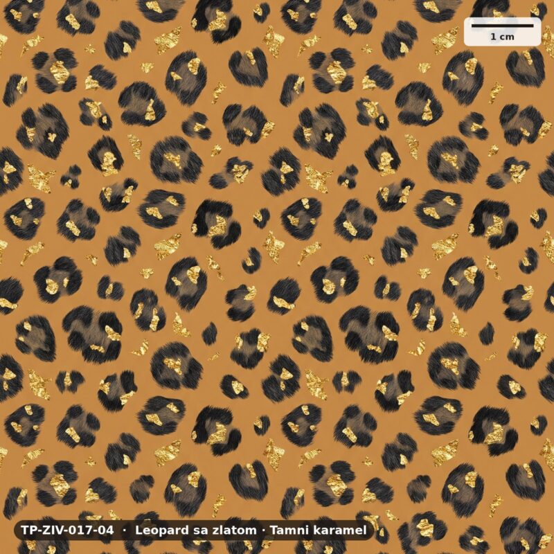 Leopard sa zlatom · Tamni karamel – TP-ZIV-017-04