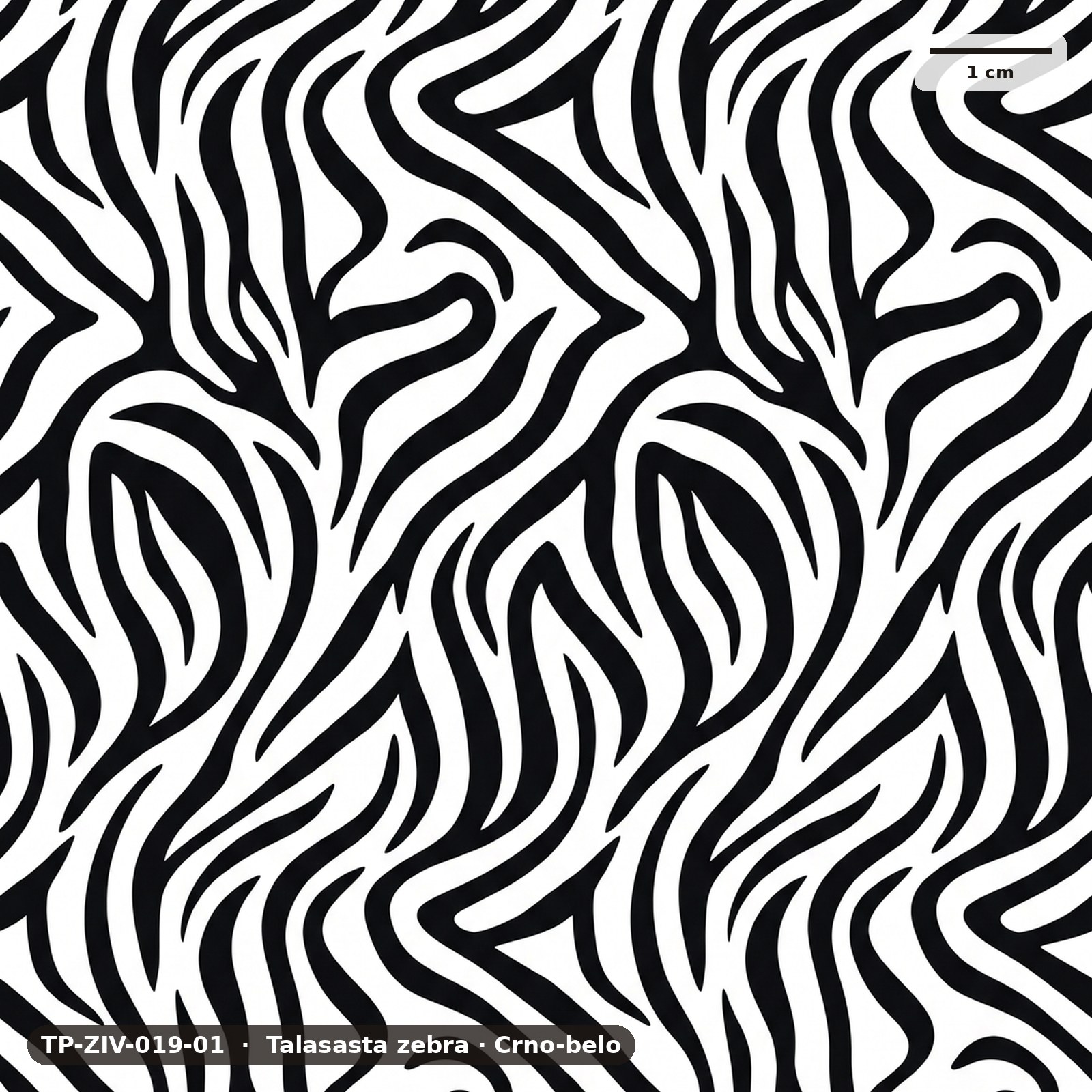 Talasasta zebra · Crno-belo – TP-ZIV-019-01